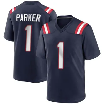 Nike DeVante Parker Men's Game New England Patriots Navy Blue Team Color Jersey