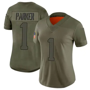Nike DeVante Parker Women's Limited New England Patriots Camo 2019 Salute to Service Jersey