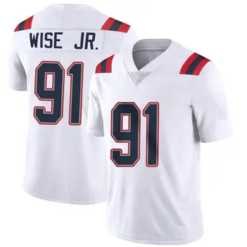 Nike Deatrich Wise Jr. Men's Limited New England Patriots White Vapor Untouchable Jersey