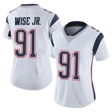 Nike Deatrich Wise Jr. Women's Limited New England Patriots White Vapor Untouchable Jersey