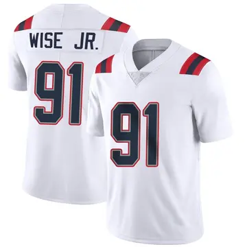 Nike Deatrich Wise Jr. Youth Limited New England Patriots White Vapor Untouchable Jersey