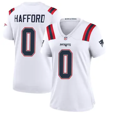 Nike Devin Hafford Women's Game New England Patriots White Jersey