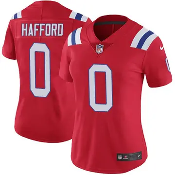 Nike Devin Hafford Women's Limited New England Patriots Red Vapor Untouchable Alternate Jersey
