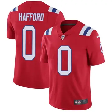 Nike Devin Hafford Youth Limited New England Patriots Red Vapor Untouchable Alternate Jersey