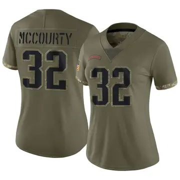 Nike Devin McCourty Women's Limited New England Patriots Olive 2022 Salute To Service Jersey