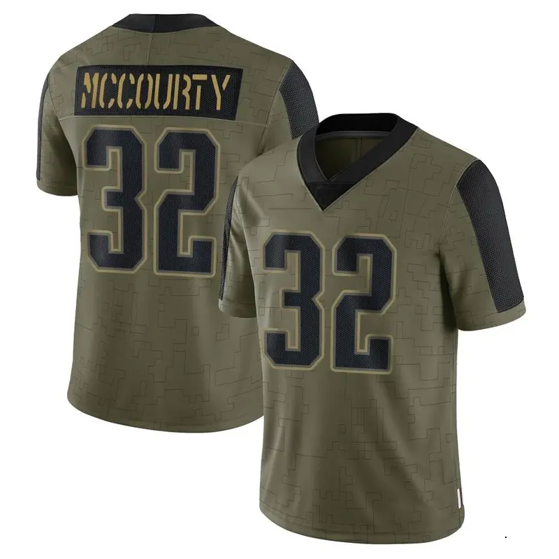 Nike Devin McCourty Youth Limited New England Patriots Olive 2021 Salute To Service Jersey