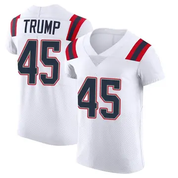 Nike Donald Trump Men's Elite New England Patriots White Vapor Untouchable Jersey
