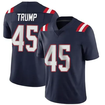 Nike Donald Trump Men's Limited New England Patriots Navy Team Color Vapor Untouchable Jersey