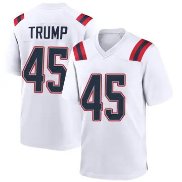 Nike Donald Trump Youth Game New England Patriots White Jersey