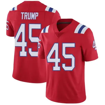 Nike Donald Trump Youth Limited New England Patriots Red Vapor Untouchable Alternate Jersey