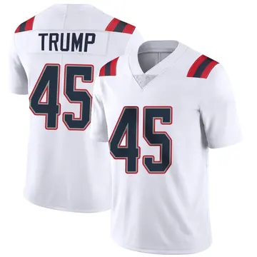 Nike Donald Trump Youth Limited New England Patriots White Vapor Untouchable Jersey