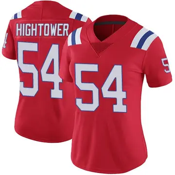 Nike Dont'a Hightower Women's Limited New England Patriots Red Vapor Untouchable Alternate Jersey
