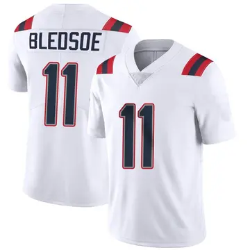 Nike Drew Bledsoe Men's Limited New England Patriots White Vapor Untouchable Jersey