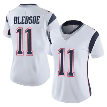 Nike Drew Bledsoe Women's Limited New England Patriots White Vapor Untouchable Jersey
