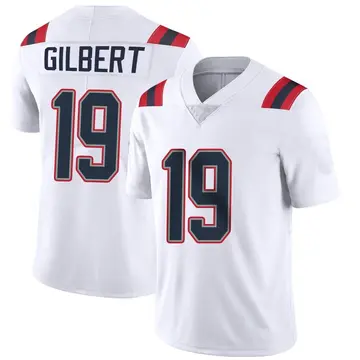 Nike Garrett Gilbert Men's Limited New England Patriots White Vapor Untouchable Jersey
