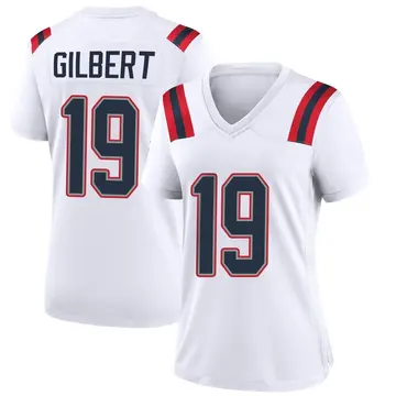 Nike Garrett Gilbert Women's Game New England Patriots White Jersey