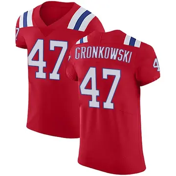 Nike Glenn Gronkowski Men's Elite New England Patriots Red Vapor Untouchable Alternate Jersey