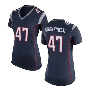 Nike Glenn Gronkowski Women's Game New England Patriots Navy Blue Team Color Jersey