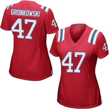 Nike Glenn Gronkowski Women's Game New England Patriots Red Alternate Jersey