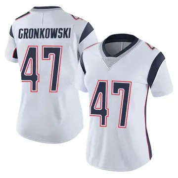 Nike Glenn Gronkowski Women's Limited New England Patriots White Vapor Untouchable Jersey