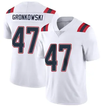 Nike Glenn Gronkowski Youth Limited New England Patriots White Vapor Untouchable Jersey