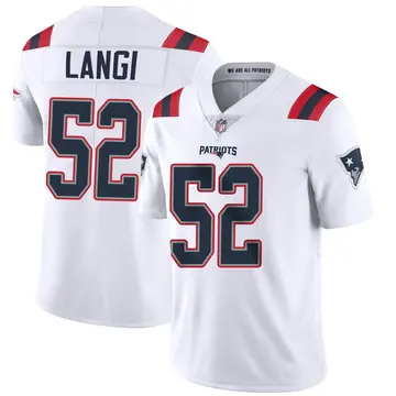 Nike Harvey Langi Men's Limited New England Patriots White Vapor Untouchable Jersey
