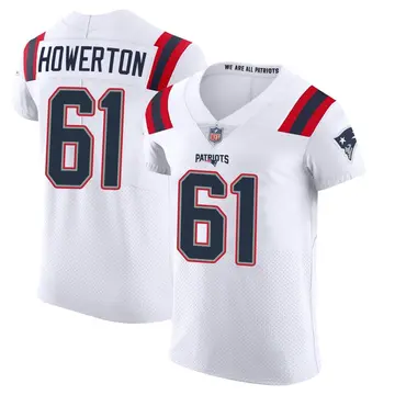 Nike Hayden Howerton Men's Elite New England Patriots White Vapor Untouchable Jersey
