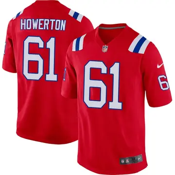 Nike Hayden Howerton Youth Game New England Patriots Red Alternate Jersey