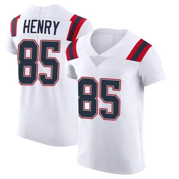 Nike Hunter Henry Men's Elite New England Patriots White Vapor Untouchable Jersey