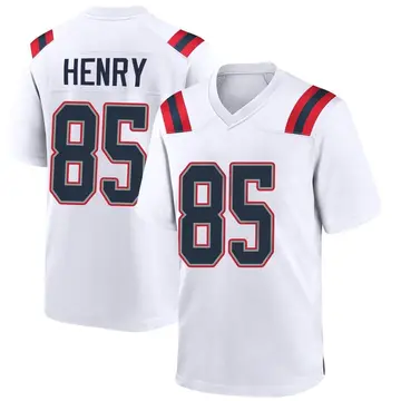 Nike Hunter Henry Men's Game New England Patriots White Jersey