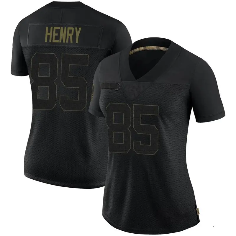 Nike Hunter Henry Women's Limited New England Patriots Black 2020 Salute To Service Jersey