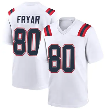 Nike Irving Fryar Men's Game New England Patriots White Jersey