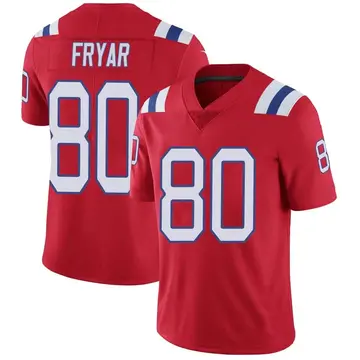 Nike Irving Fryar Men's Limited New England Patriots Red Vapor Untouchable Alternate Jersey