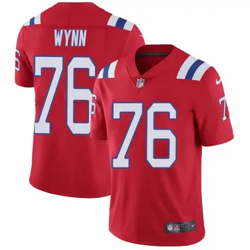 Nike Isaiah Wynn Men's Limited New England Patriots Red Vapor Untouchable Alternate Jersey