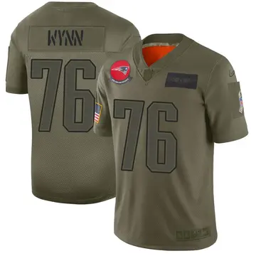 Nike Isaiah Wynn Youth Limited New England Patriots Camo 2019 Salute to Service Jersey
