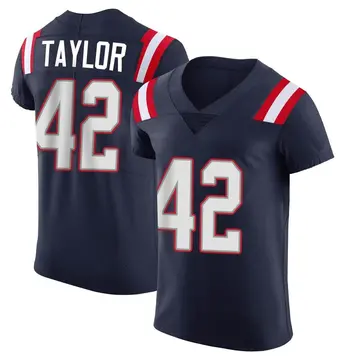 Nike J.J. Taylor Men's Elite New England Patriots Navy Team Color Vapor Untouchable Jersey