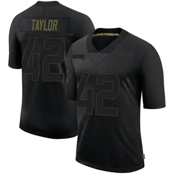 Nike J.J. Taylor Men's Limited New England Patriots Black 2020 Salute To Service Jersey