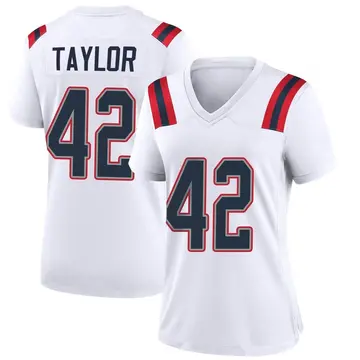 Nike J.J. Taylor Women's Game New England Patriots White Jersey
