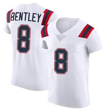 Nike Ja'Whaun Bentley Men's Elite New England Patriots White Vapor Untouchable Jersey