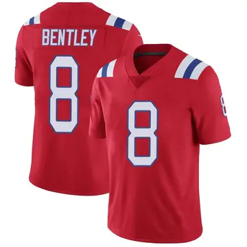 Nike Ja'Whaun Bentley Men's Limited New England Patriots Red Vapor Untouchable Alternate Jersey