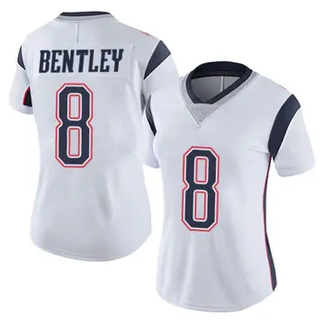 Nike Ja'Whaun Bentley Women's Limited New England Patriots White Vapor Untouchable Jersey