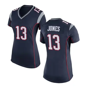Nike Jack Jones Women's Game New England Patriots Navy Blue Team Color Jersey