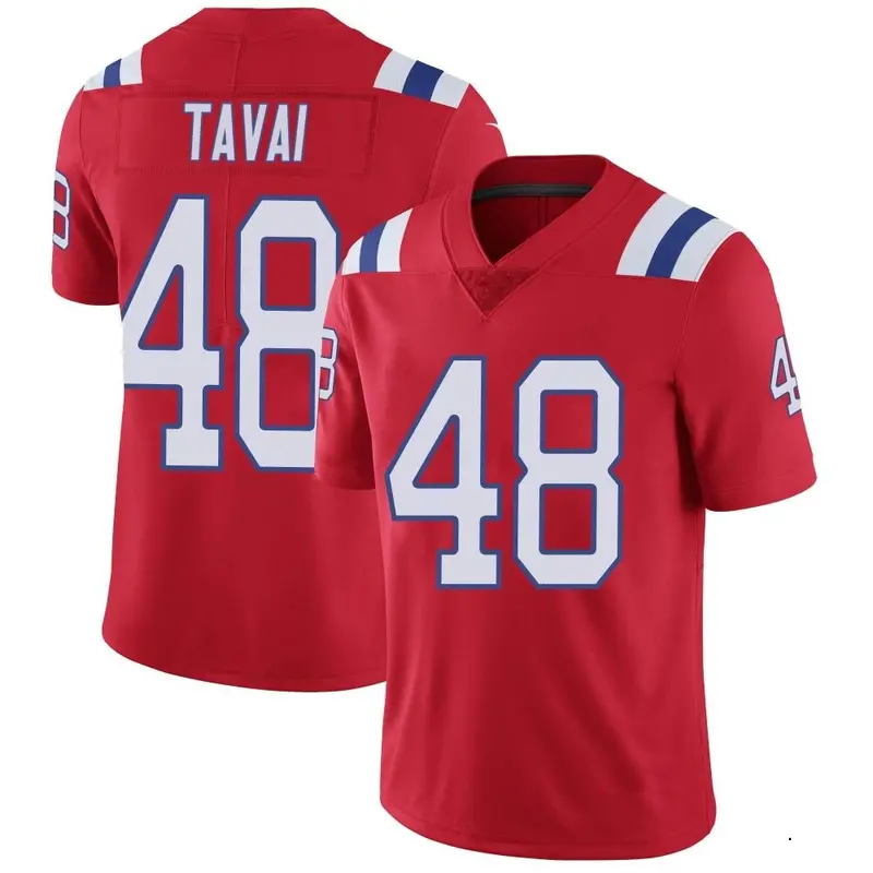 Nike Jahlani Tavai Men's Limited New England Patriots Red Vapor Untouchable Alternate Jersey