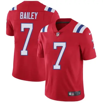 Nike Jake Bailey Men's Limited New England Patriots Red Vapor Untouchable Alternate Jersey