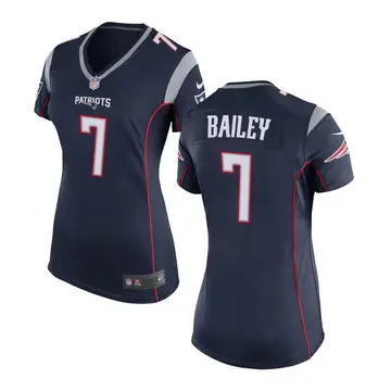 Nike Jake Bailey Women's Game New England Patriots Navy Blue Team Color Jersey