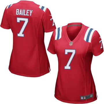 Nike Jake Bailey Women's Game New England Patriots Red Alternate Jersey