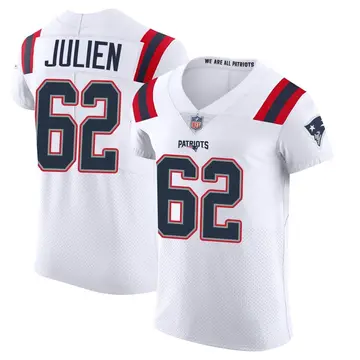 Nike Jake Julien Men's Elite New England Patriots White Vapor Untouchable Jersey