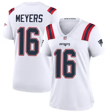 Nike Jakobi Meyers Women's Game New England Patriots White Jersey