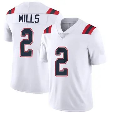 Nike Jalen Mills Men's Limited New England Patriots White Vapor Untouchable Jersey