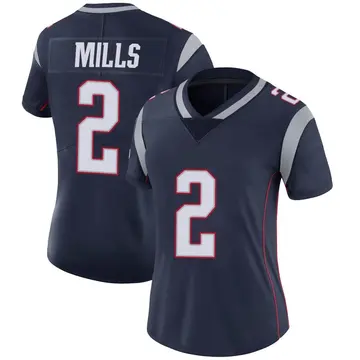 Nike Jalen Mills Women's Limited New England Patriots Navy Team Color Vapor Untouchable Jersey